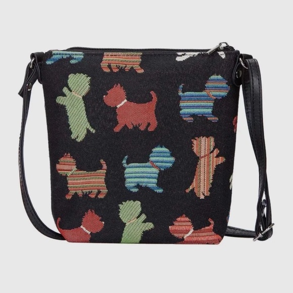 New Crossbody Sling Bag Tapestry Dog Design by Signare - Picture 1 of 6